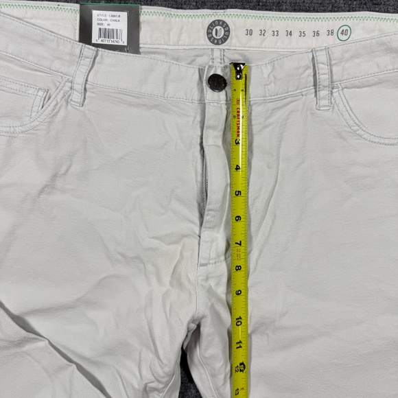 NWT Linksoul Bamboo Cotton Stretch Straight Pants in Chalk Light Blue Size 40x32 - Picture 8 of 11